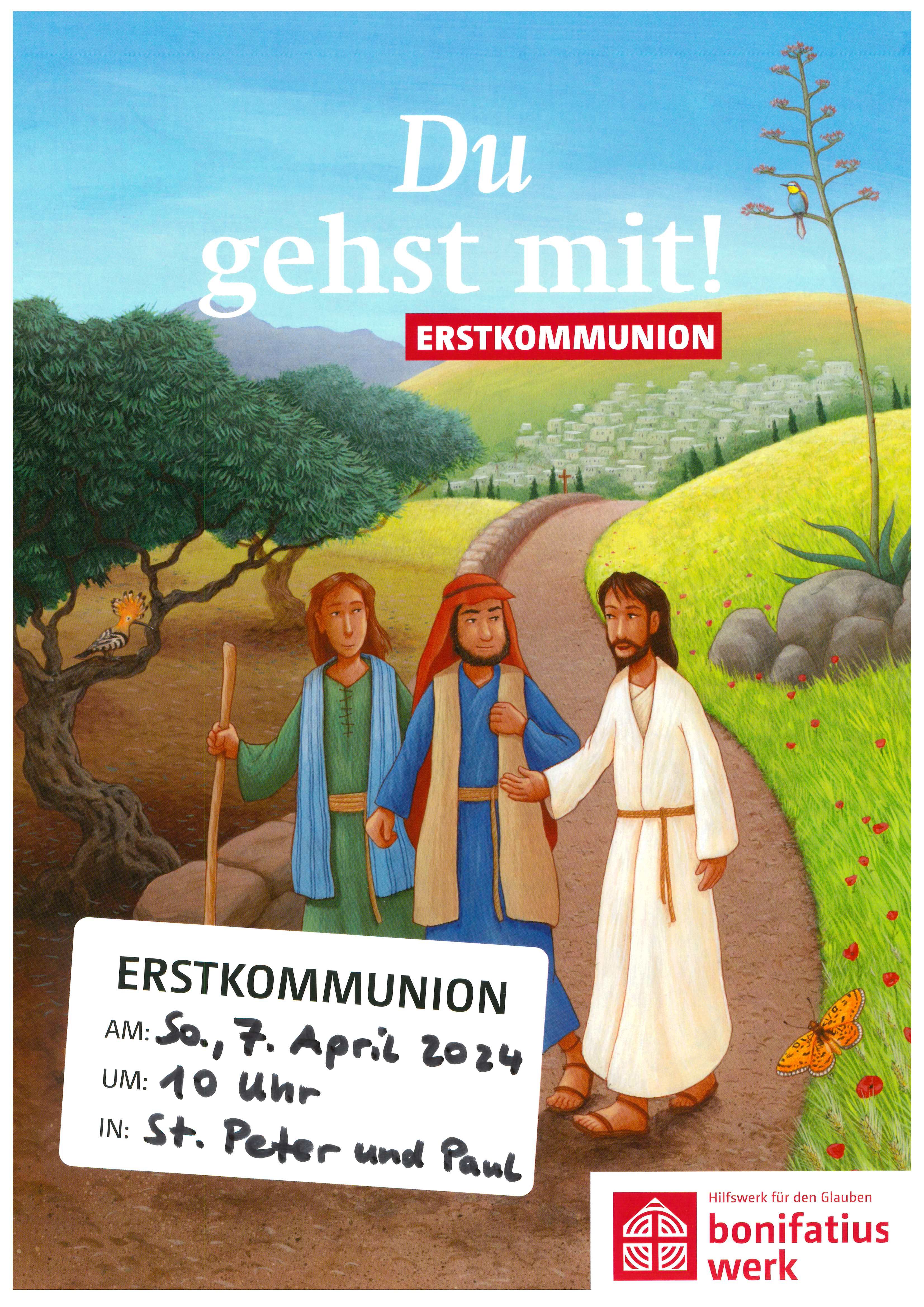 Plakat Erstkommuniongottesdienst